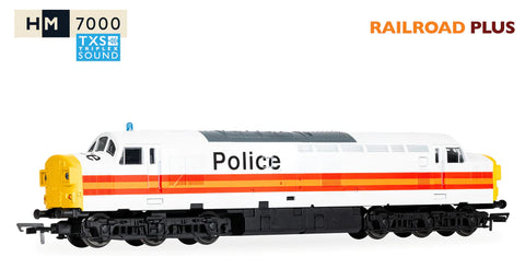 Hornby R30435TXS OO Gauge RailRoad - BR - Class 37 - '37093' Police Livery (DCC Sound Fitted)