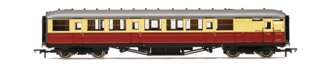 Hornby R40460 OO Gauge BR Gresley Brake Corridor Coach Crimson/Cream E9126E