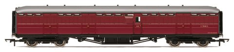 Hornby R40461 OO Gauge BR Gresley Brake Corridor Coach Crimson E70448E