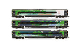 Hornby R40483 OO Gauge Avanti West Coast Class 390 Climate change livery Coach pack 3 69721 + 69821 + 69921