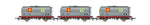 Hornby R60260 OO Gauge Shell-Mex, TTA Tank Wagon Triple Pack - Era 8