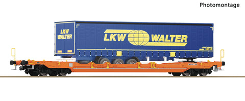 Roco 6600063 HO Gauge Wascosa T5 Pocket Wagon w/LKW Walter Trailer Load VI