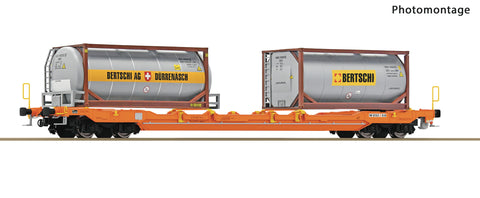 Roco 6600067 HO Gauge Wascosa T5 Pocket Wagon w/Bertscho Tanktainer Load VI