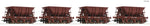 Roco 6600069 HO Gauge SJ Ud Ore Wagon Set (4) IV