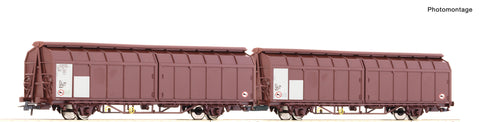 Roco 6600096 HO Gauge PKP Cargo Hmrrs29 Sliding Wall Double Wagon VI