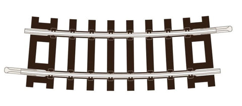 Peco ST-1250 TT:120 Gauge Code 55 No.2 Radius Half Curve Track (Pack of 4)