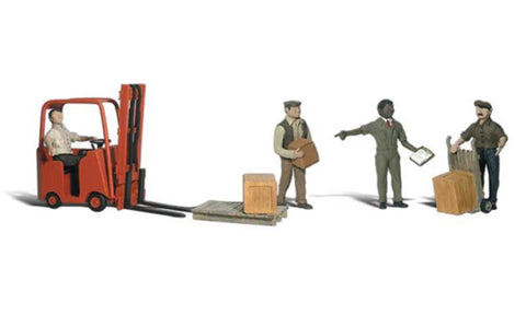 Woodland Scenics A1911 HO/OO Gauge Workers with Forklift