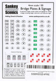 Sankey Scenics BRIDGE4 OO Gauge Bridge Plates & Signage