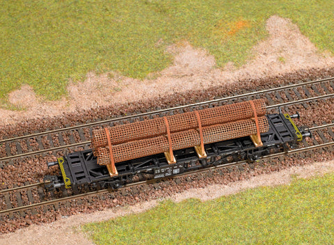 Busch 1693 HO Gauge Reinforcing Cage Wagon Load (3)
