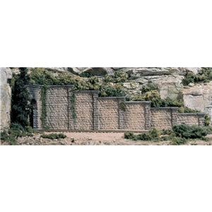 Woodland Scenics C1159 N Gauge Cut Stone Retaining Wall Concrete (x6)
