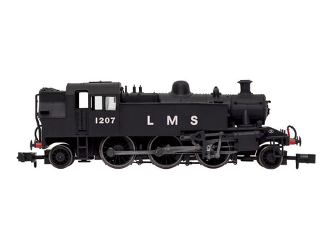 Dapol 2S-015-005 N Gauge Ivatt 2-6-2T 1207 LMS Unlined Black