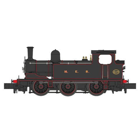 Dapol 2S-022-001D N Gauge J72 2173 NER Lined Black (DCC Fitted)