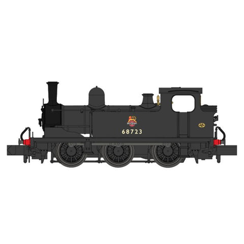 Dapol 2S-022-004D N Gauge J72 68723 BR Black Early Crest (Station Pilot) (DCC Fitted)