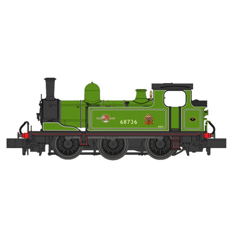 Dapol 2S-022-007D N Gauge J72 68736 BR Lined Apple Green (L) (Stn Pilot) (DCC Fitted)