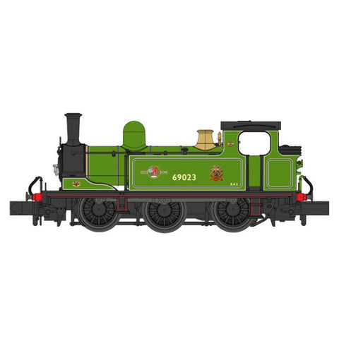 Dapol 2S-022-008D N Gauge J72 69023 BR Lined Apple Green (Pres) NER (L)(DCC Fitted)