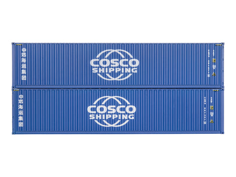 Dapol 4F-028-166 OO Gauge 40ft Container Set (2) Cosco Shipping