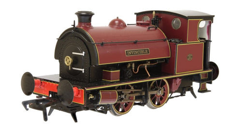 Dapol 4S-024-003S OO Gauge HL 0-4-0 'Invincible' Maroon Lined Straw (DCC-Sound)