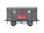 Dapol 7F-066-006 O Gauge GW Standard 12t Van Grey Brains SA 123254