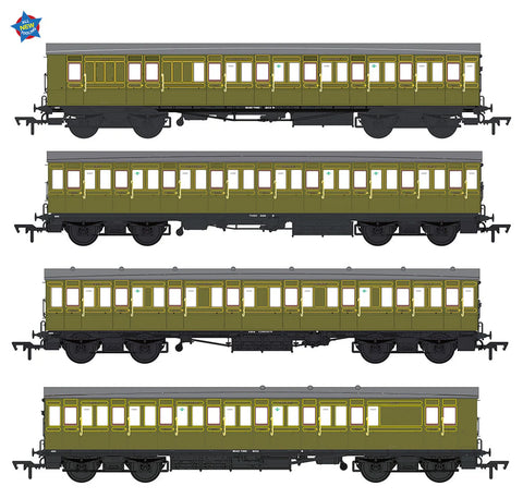 EFE Rail E86021 OO Gauge LBSCR 54ft 'Isle of Wight' 4-Coach Pack SR Maunsell Green