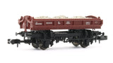 EFE Rail E87515 N Gauge 14T 'Mermaid' Side Tipping Ballast Wagon BR Departmental Gulf Red