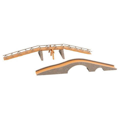 Faller 120526 HO/OO Gauge Footbridges (2) Kit I