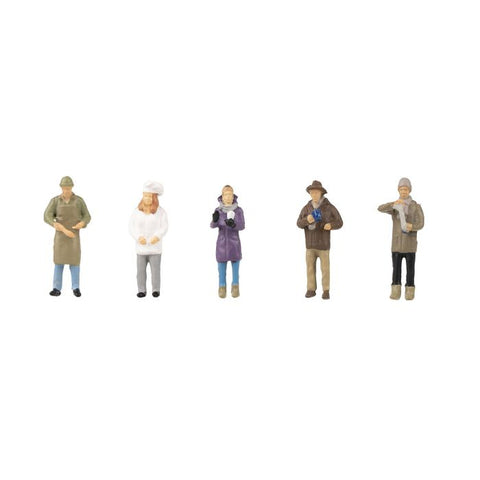Faller 151649 HO/OO Gauge Christmas Market Vendors Figure Set