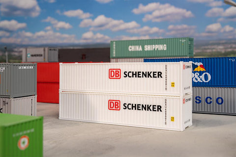 Faller 182153 HO Gauge 40' Container Kit Set (2) DB Schenker (Copy)