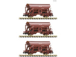 Fleischmann 6660071 N Gauge DR Tdgs Swivel Roof Hopper Wagon Set (3) IV