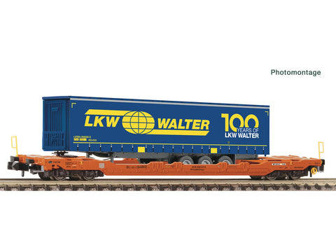 Fleischmann 6660083 N Gauge Wascosa T5 Pocket Wagon w/LKW Walter Trailer Load VI