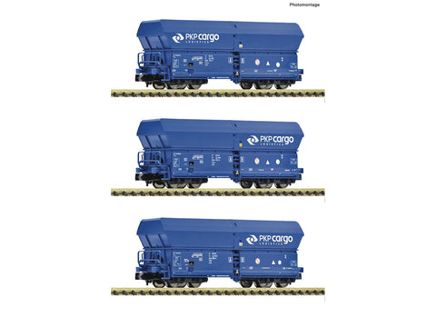 Fleischmann 6660086 N Gauge PKP Cargo Falns Self Discharge Hopper Wagon Set (3) VI