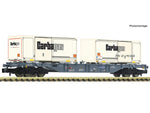 Fleischmann 6660091 N Gauge SBB Cargo Sgnss Bogie Flat Wagon w/Carbagas Swapbodys VI