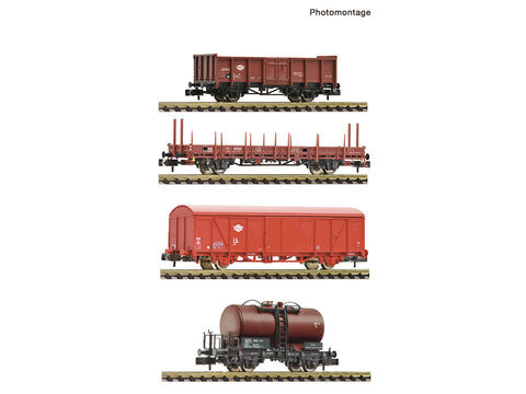 Fleischmann 6660096 N Gauge MAV Ks/Gbs/E/Zs Wagon Set (4) IV