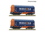 Fleischmann 6660105 N Gauge Wascosa Shimmns Sliding Tarpaulin Wagon Set (2) VI
