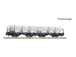 Fleischmann 6660106 N Gauge DB BTs50 Double Container Carrying Wagon III