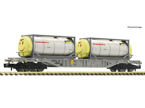Fleischmann 6660126 N Gauge AAE Sgnss Bogie Flat Wagon w/Tanktainer Load VI