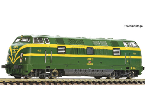 Fleischmann 7370026 N Gauge RENFE 340 020-3 Diesel Locomotive IV (DCC-Sound)