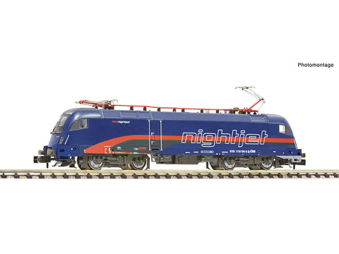 Fleischmann 7560039 N Gauge OBB Nightjet Rh1116 195-9 Electric Locomotive IV