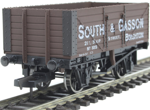 Gaugemaster GM4410201 OO Gauge 5 Plank Wagon, South & Gasson, Brighton