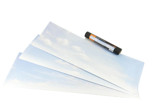 Gaugemaster GM705 OO Gauge Cloudy Sky Large Photo Backscene (2744mmx304mm)