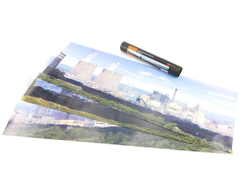 Gaugemaster GM706 OO Gauge Industrial Large Photo Backscene (2744mmx304mm)