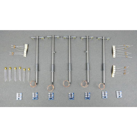 Gaugemaster GM880 OO Gauge Modern Double Head Adjustable Height Lamp Value Pack
