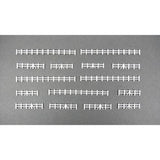 Gaugemaster GMKD13W N Gauge White Farm Rail Fencing 86mm x 5 Lengths
