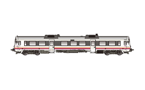 Electrotren HE2505 HO Gauge RENFE 9-596-006-7 Tamagotchi White Diesel Railcar V
