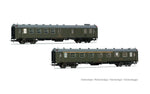 Electrotren HE4037 HO Gauge RENFE 5000 BBD4/AAR Coach Set Olive Green (2) IV