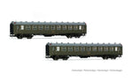 Electrotren HE4038 HO Gauge RENFE 5000 BB4 2nd Class Coach Set Olive Green (2) IV