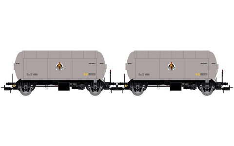 Electrotren HE6073 HO Gauge RENFE PR Butano SA Silver/Black Gas Tank Wagon Set (2) III