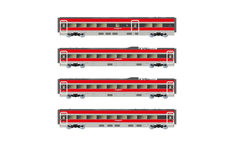 Arnold HN3515 N Gauge Iyro Spain ETR 1000 Intermediate Car Set (4) VI