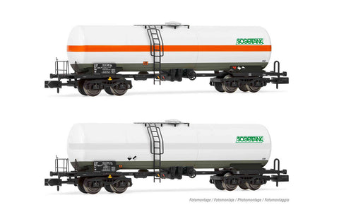 Arnold HN6539 N Gauge FS Sogetank Zags/Zas Tank Wagon Set (2) V
