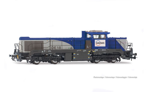 Jouef HJ2471 HO Gauge Europorte DE18 Diesel Locomotive Silver/Blue VI