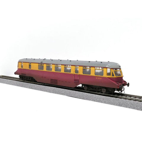 Heljan 19407 OO Gauge AEC Railcar W20W BR Crimson/Cream Weathered